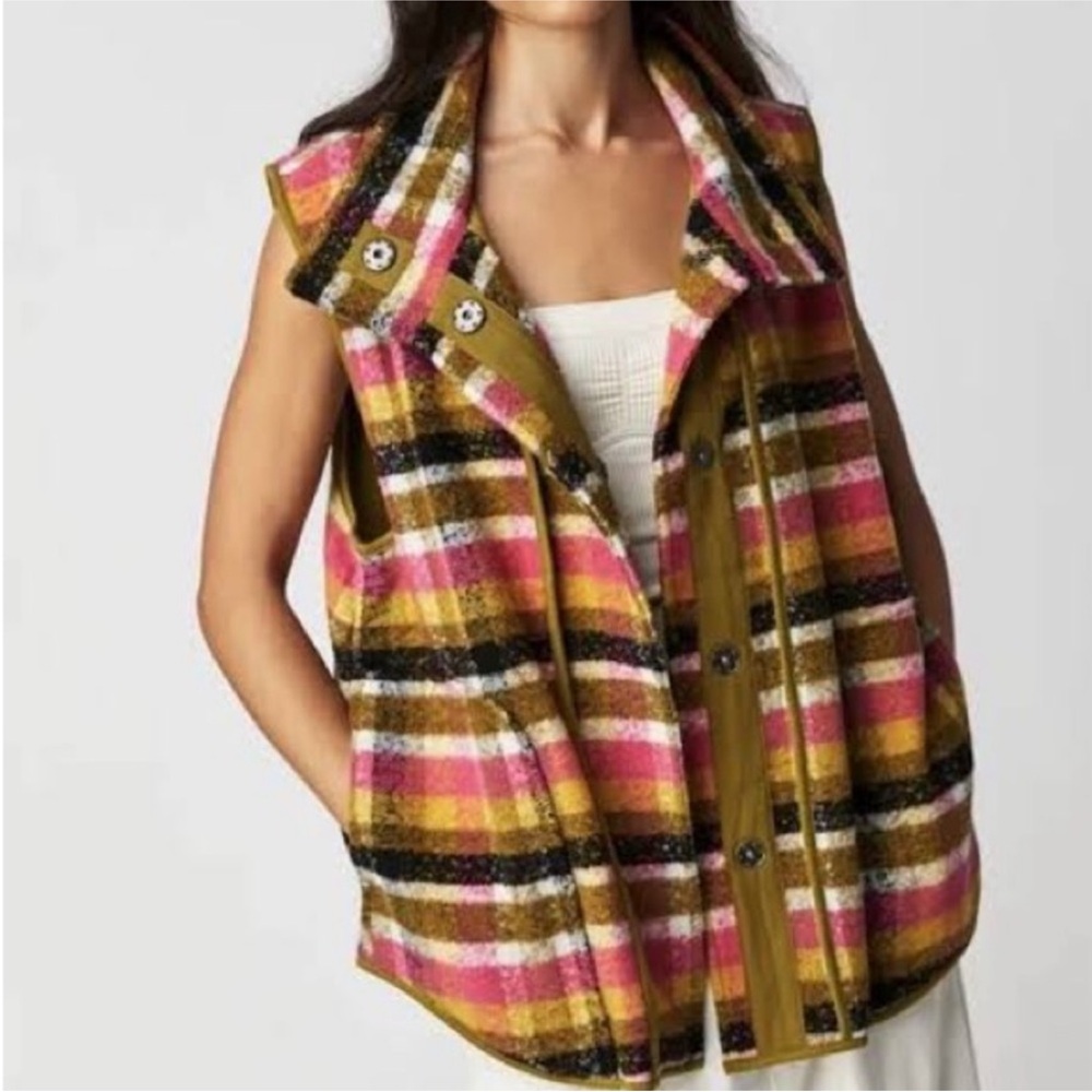 Free People Wrapped Blanket Vest